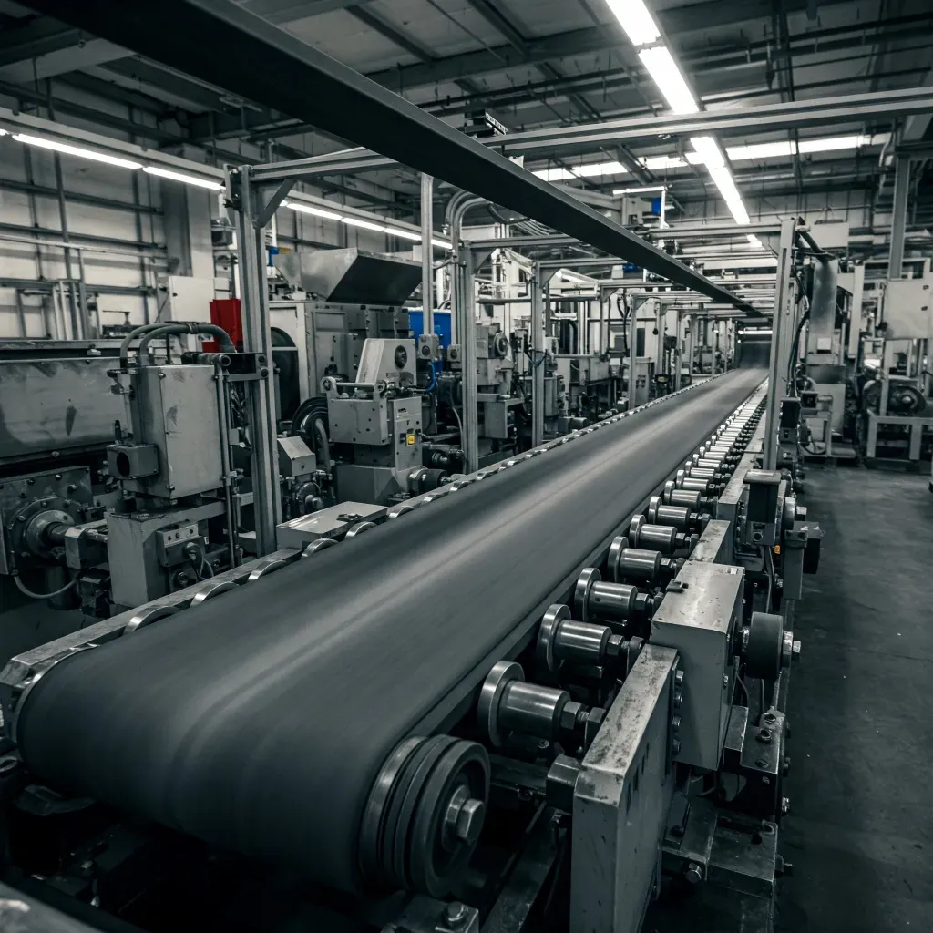 pas napędowy płaski